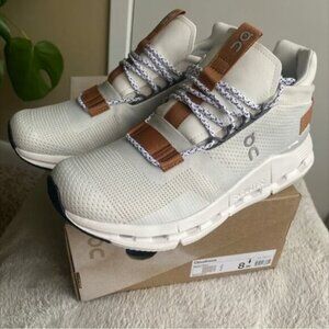ON Running Cloudnova Women Shoes White Pearl